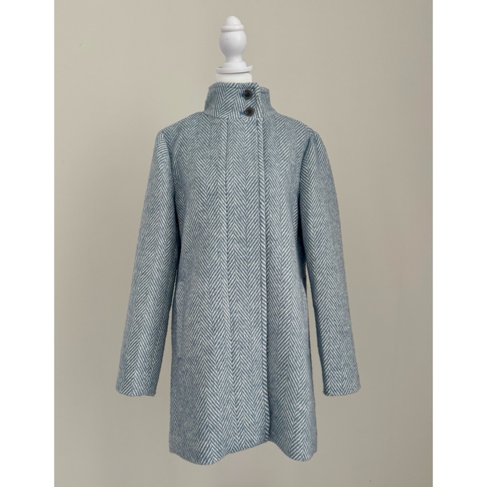 J.Crew Factory Herringbone City Coat - Picture 5 of 8